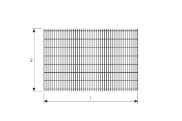 Чертеж сварной панели для забора