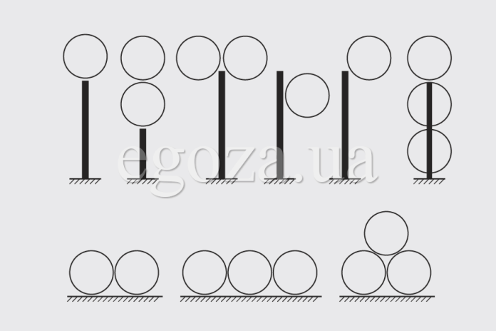 Варианты монтажа колючей проволоки Егоза
