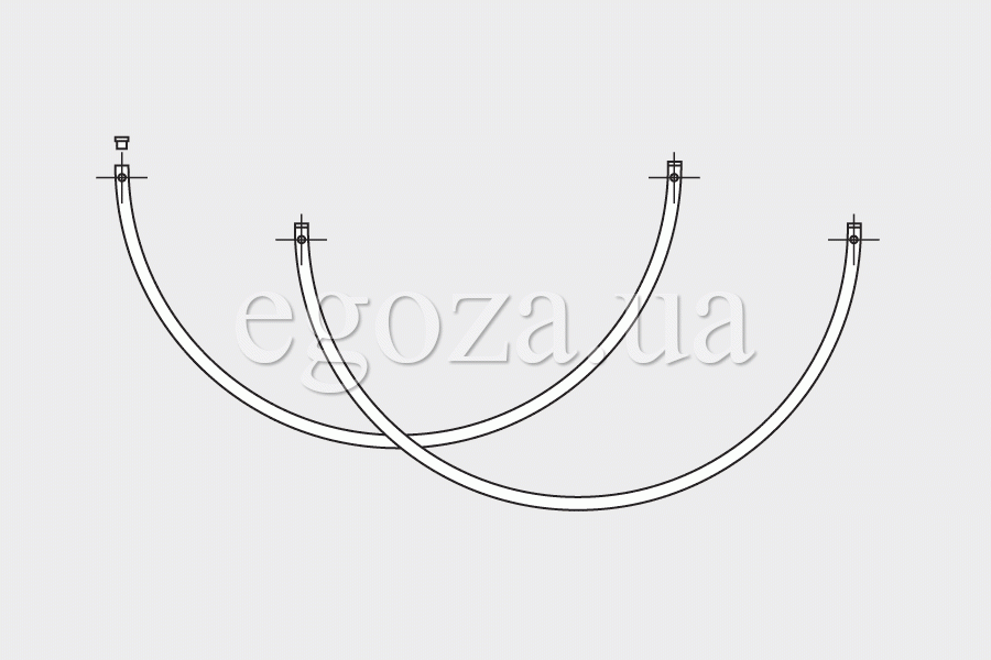 Drawing holders for welding for mounting Egoza barbed wire