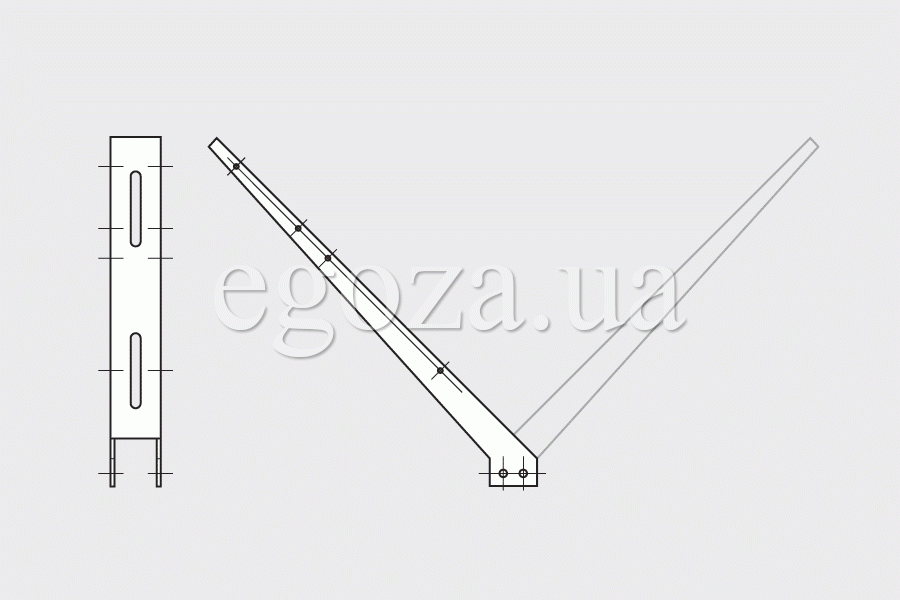 Drawing holders for mounting Egoza barbed wire 